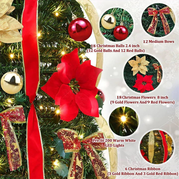 Zusammenklappbarer Christbaumschmuck
