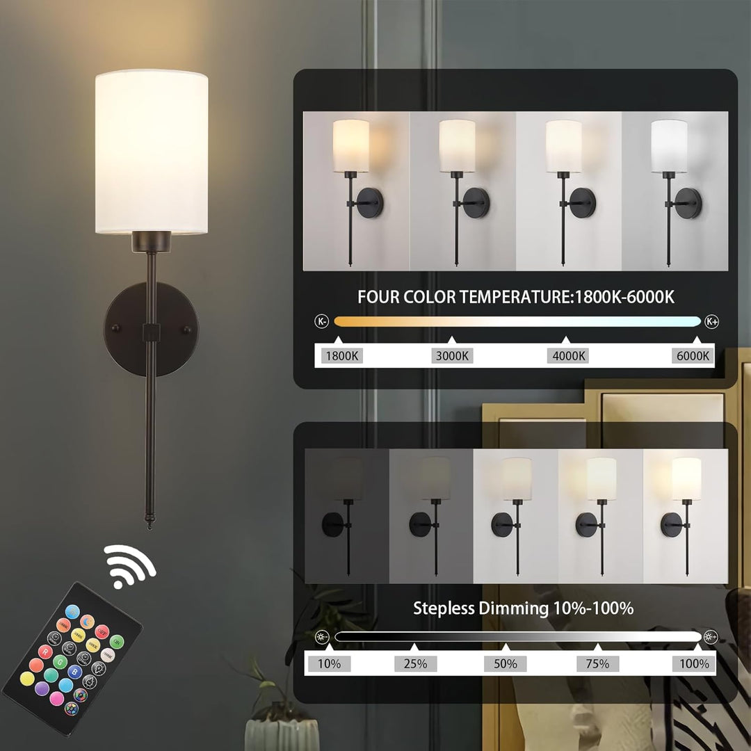 Iluminating™ Kabellose Wandleuchten (2er-Set + 2 GLÜHBIRNEN GRATIS)