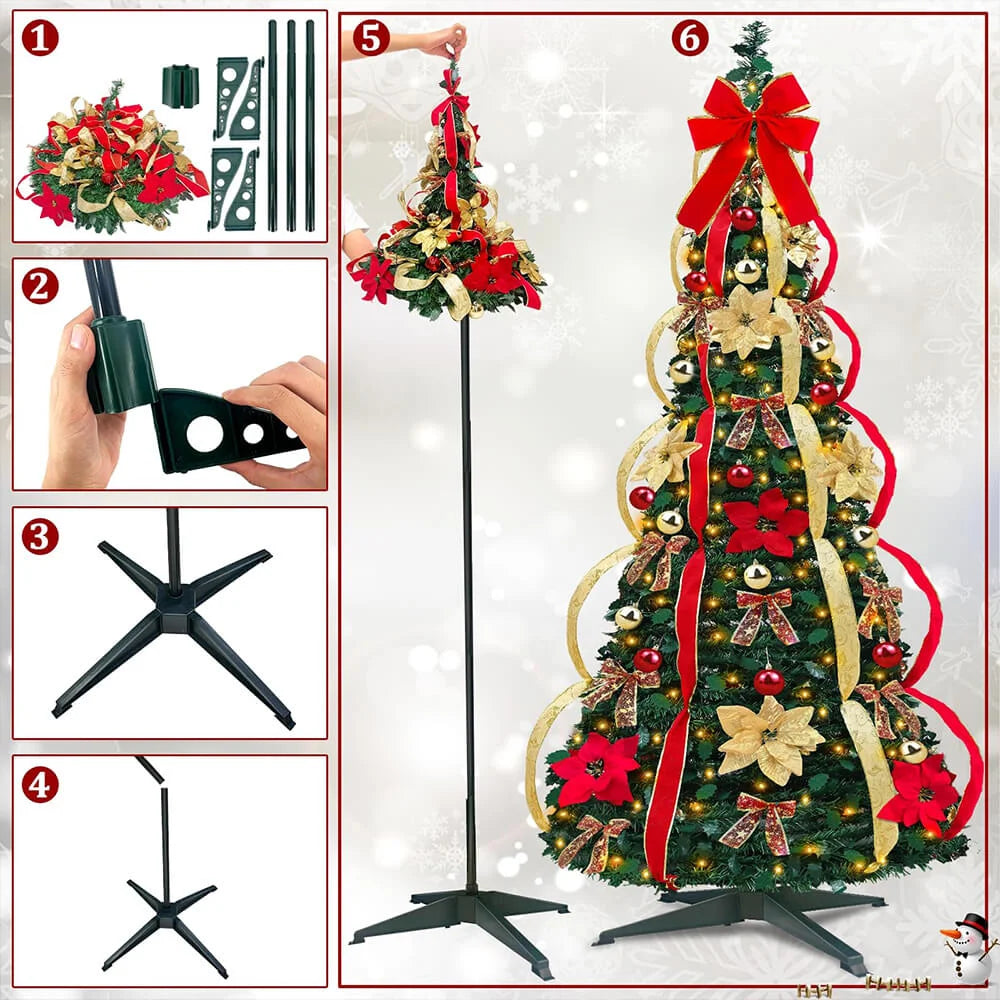 Zusammenklappbarer Christbaumschmuck