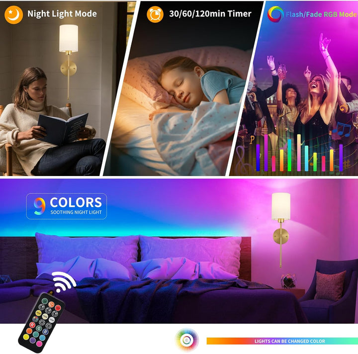 Iluminating™ Kabellose Wandleuchten (2er-Set + 2 GLÜHBIRNEN GRATIS)