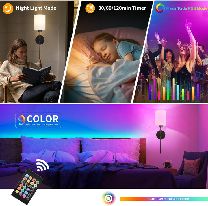 Iluminating™ Kabellose Wandleuchten (2er-Set + 2 GLÜHBIRNEN GRATIS)