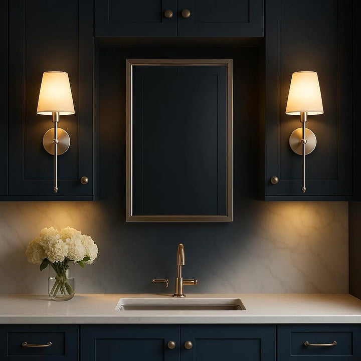 Wireless Fabric Wall Light (SET OF 2 + 2 BULBS FREE)