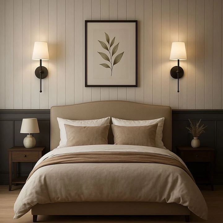 Wireless Fabric Wall Light (SET OF 2 + 2 BULBS FREE)
