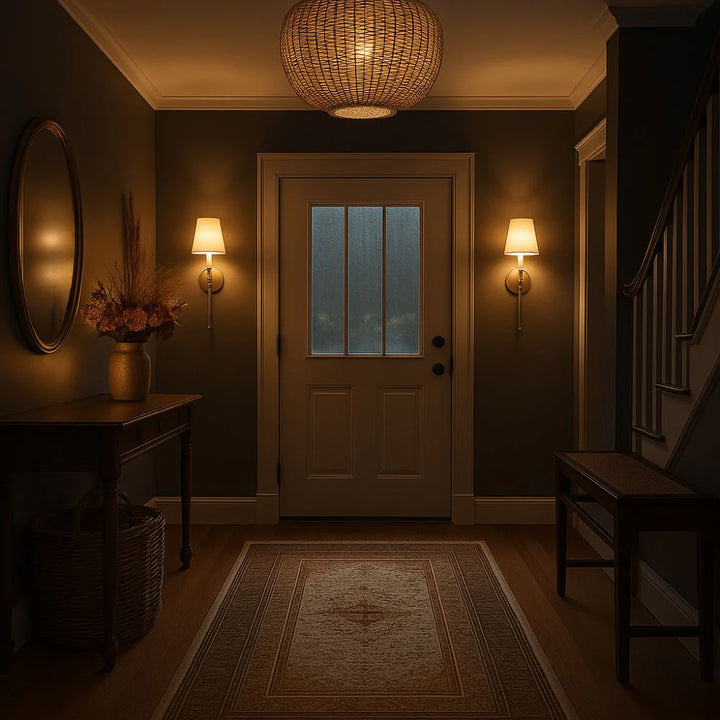 Wireless Fabric Wall Light (SET OF 2 + 2 BULBS FREE)