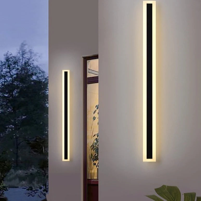 Minimalistische LED-Wandleuchte für Außenatmosphäre (IP65)