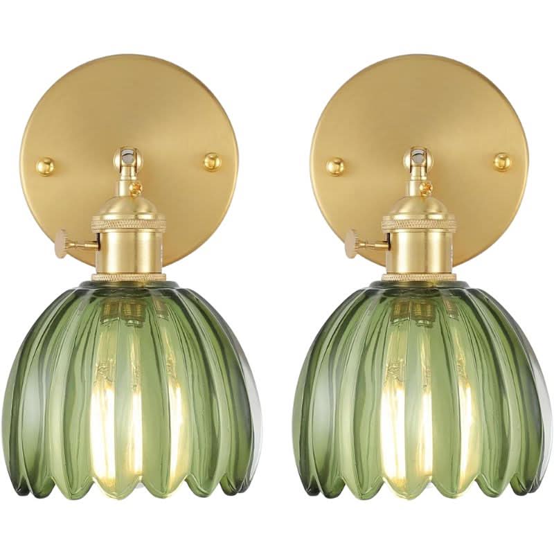 Cordless Fabric Wall Light (SET OF 2 + 2 BULBS FREE)