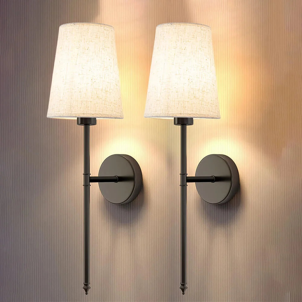 Wireless Fabric Wall Light (2 Packs)