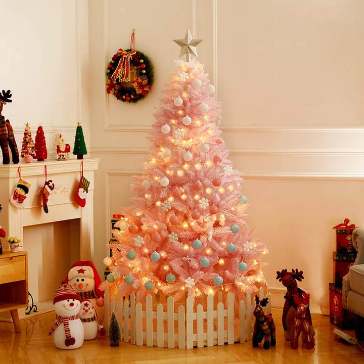 Pre-lit Pink Christmas Tree