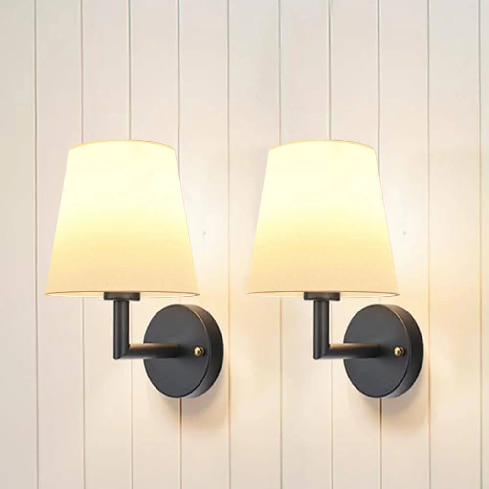 Wireless Fabric Wall Lamp (2 Packs)