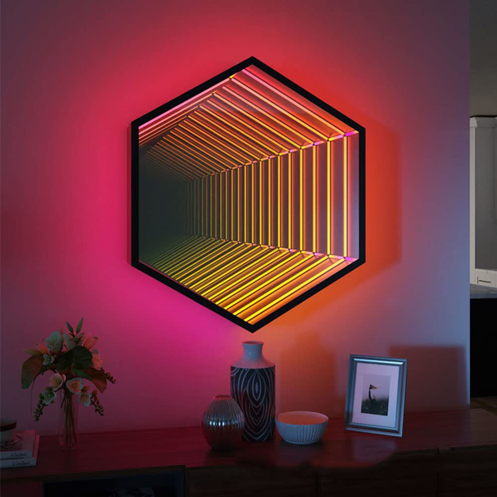 Infinity Mirror Desk Lamp, Stargate Portal, RGB Night Light, Infinity  Effect, Led Infinity Mirror, Portal Mirror, Neon Mirror, Rgb Decor -  UK