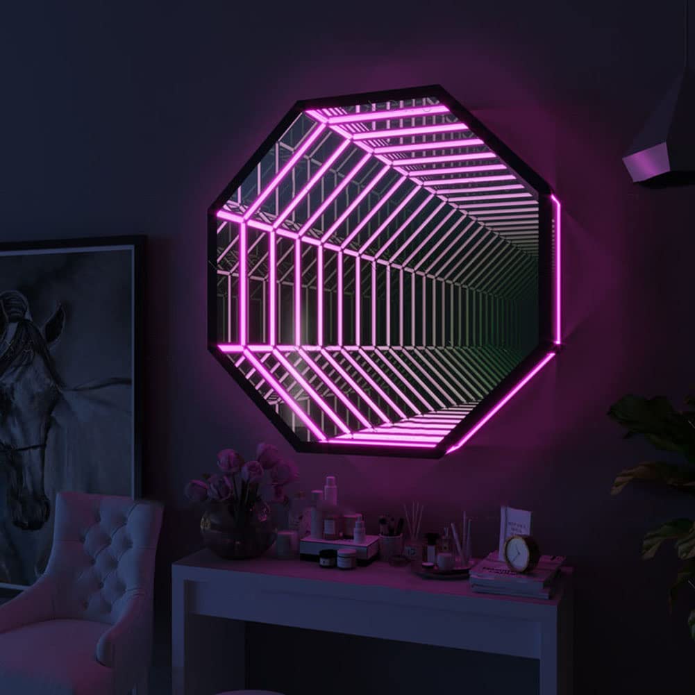 3d Octagon Infinity Light