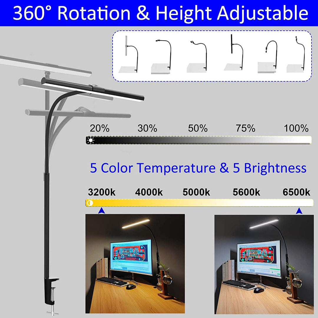 360 ° Rotation desk lights