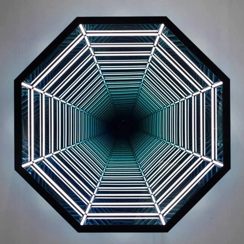 3d Octagon Portal Infinity Mirror Light
